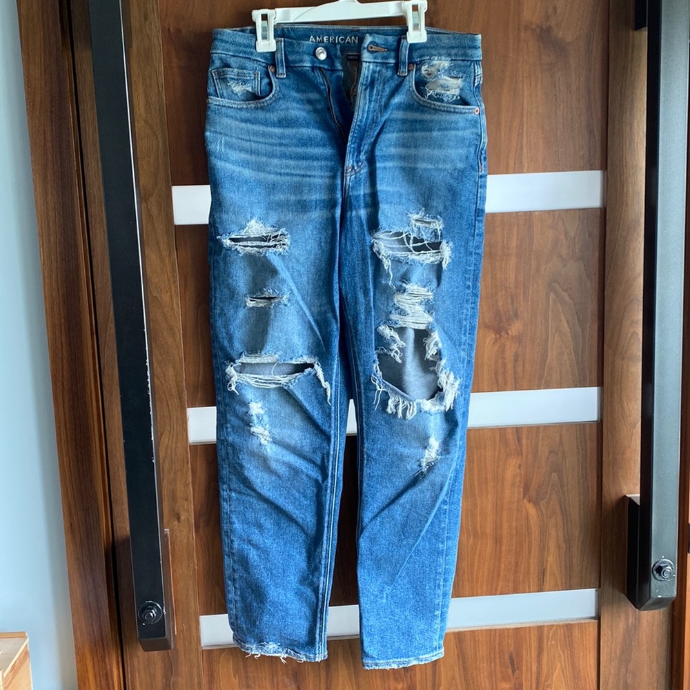 american eagle mom jean stretch